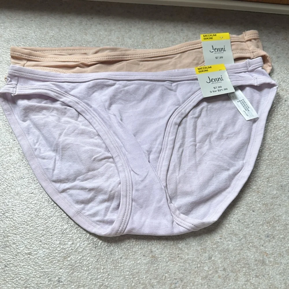 Jenni 3 Count Bikini Brief Panties Size Medium - Picture 5 of 5